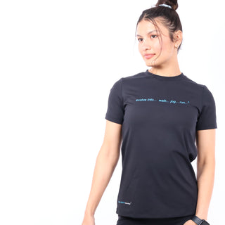 Cyber X Tee | Short Sleeve Slim Fit, 4-Way Stretch, CX AERO FIT, Women's Running